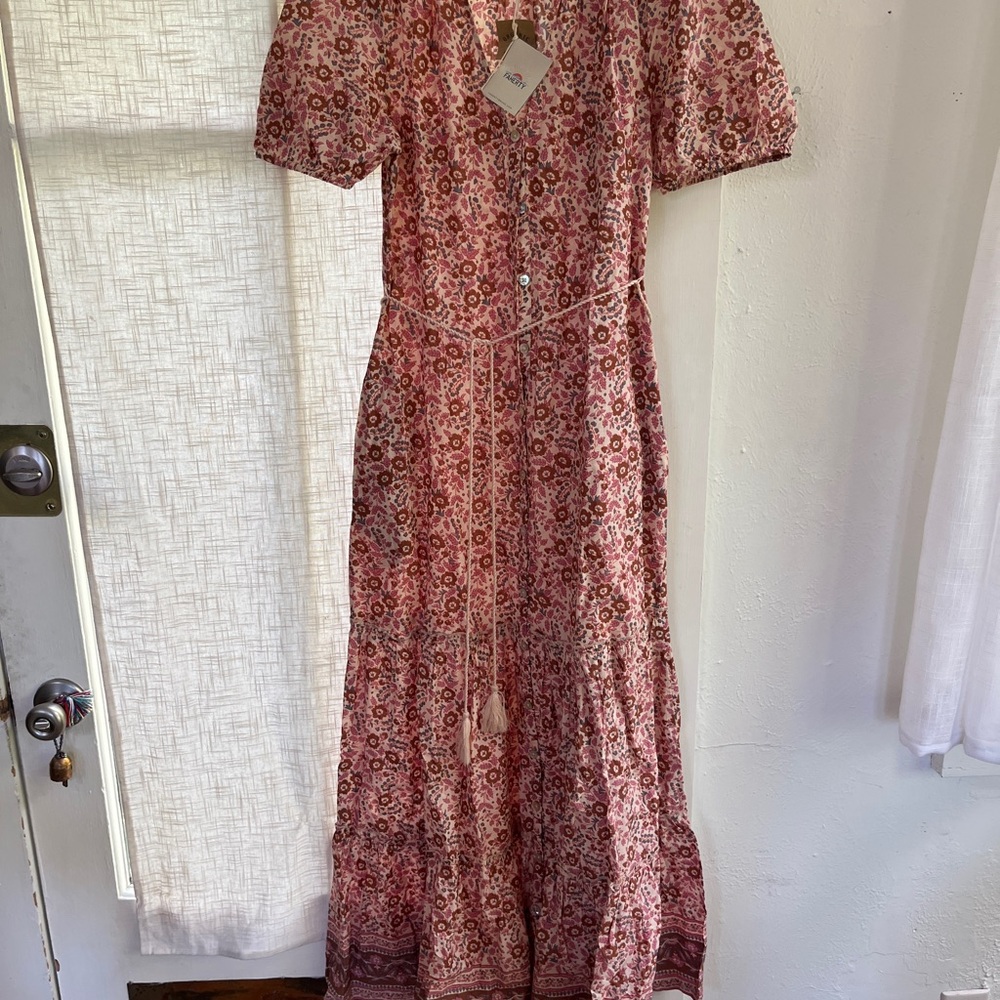 Faherty Pink Maxi Dress